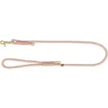 Soft Rope okrúhle tkané vodítko, S-XL: 1.00 m/ 10 mm, ružová / svetlo ružová